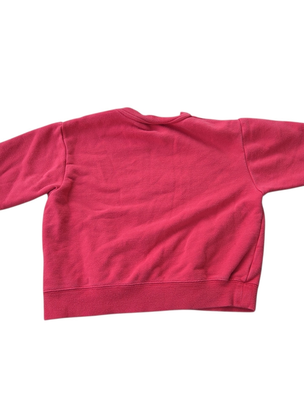 Disney Mickey Mouse Pullover Sweatshirt Pink Red Boxy Fit 2T 3T - Picture 3 of 8